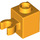 LEGO Naranja claro brillante Ladrillo 1 x 1 con Vertical Acortar (Clip &#039;O&#039; Abierto, stud hueco) (60475 / 65460)