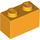 LEGO Naranja claro brillante Ladrillo 1 x 2 con tubo inferior (3004 / 93792)