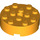 LEGO Naranja claro brillante Ladrillo 4 x 4 Redondo con Agujero (87081)