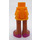 LEGO Naranja claro brillante Cadera con Corto Doble Layered Falda con Morado shoes (92818)