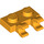 LEGO Naranja claro brillante Plato 1 x 2 con Horizontal Clips (Clips &#039;O&#039; Abiertos) (49563 / 60470)
