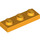LEGO Naranja claro brillante Plato 1 x 3 (3623)