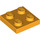 LEGO Naranja claro brillante Plato 2 x 2 (3022 / 94148)