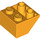 LEGO Naranja claro brillante Pendiente 2 x 2 (45°) Invertido con espaciador plano debajo (3660)