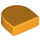 LEGO Naranja claro brillante Loseta 1 x 1 Mitad Oval (24246 / 35399)