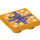 LEGO Naranja claro brillante Loseta 2 x 2 Invertido con Wrapping Paper y Bow (11203 / 24558)