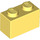 LEGO Amarillo claro brillante Ladrillo 1 x 2 con tubo inferior (3004 / 93792)