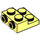 LEGO Amarillo claro brillante Plato 2 x 2 x 0.7 con 2 Tachuelas en Lado (4304 / 99206)