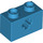 LEGO Azul oscuro Ladrillo 1 x 2 con Eje Agujero (&#039;+&#039; Apertura y Tubo Inferior) (31493 / 32064)