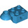 LEGO Azul oscuro Ladrillo 2 x 2 con Horizontal Rotation Joint (48170 / 48442)