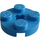 LEGO Azul oscuro Plato 2 x 2 Redondo con Eje Agujero (con orificio de eje &#039;+&#039;) (4032)