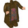 LEGO Marrón oscuro Hagrid Cuerpo con Coat con Rojo Camisa y Reddish Marrón Chaleco (41383)