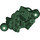 LEGO Verde oscuro Bionicle Vahki Lower Pierna Sección con Dos Pelota Joints y Tres Alfiler Agujeros (47328)