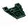 LEGO Verde oscuro Cuña 4 x 4 Quadruple Convex Con pendiente Centro (47757)