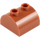 LEGO Naranja oscuro Pendiente 2 x 2 Curvo con 2 Tachuelas en Parte superior (30165)