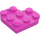 LEGO Rosa oscuro Placa 3 x 3 Circular Corazón (39613)