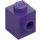 LEGO Morado oscuro Ladrillo 1 x 1 con Espiga en Uno Lado (87087)