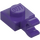 LEGO Morado oscuro Placa 1 x 1 con Clip Horizontal (Clip en &quot;O&quot; abierto grueso) (52738 / 61252)