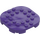 LEGO Morado oscuro Placa 6 x 6 x 0.7 Circular Semicircle (66789)