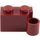 LEGO Rojo oscuro Bisagra Ladrillo 1 x 4 Base (3831)