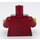 LEGO Rojo oscuro Ms. Santos Minifigura Torso (973 / 76382)