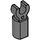 LEGO Gris piedra oscuro Bar Poseedor con Acortar (11090 / 44873)