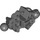 LEGO Gris piedra oscuro Bionicle Vahki Lower Pierna Sección con Dos Pelota Joints y Tres Alfiler Agujeros (47328)