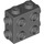 LEGO Gris piedra oscuro Ladrillo 1 x 2 x 1.6 con Lado y Final Tachuelas (67329)