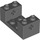 LEGO Gris piedra oscuro Ladrillo 2 x 4 x 1.3 con Eje Bricks (67446)