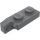 LEGO Gris piedra oscuro Bisagra Plato 1 x 2 Cierre con Single Finger en Final Vertical sin ranura inferior (44301 / 49715)