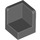 LEGO Gris piedra oscuro Panel 1 x 1 Esquina con Esquinas redondeadas (6231)
