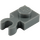 LEGO Gris piedra oscuro Plato 1 x 1 con Vertical Acortar (Clip de &#039;O&#039; abierto grueso) (44860 / 60897)