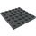 LEGO Gris piedra oscuro Plato 6 x 6 (3958)
