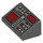 LEGO Gris piedra oscuro Pendiente 1 x 2 (31°) con Buttons y Dos rojo Screens (26823 / 85984)