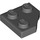 LEGO Gris piedra oscuro Cuñuna Plato 2 x 2 Cut Esquina (26601)