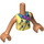 LEGO Carne Olivia con Amarillo Chaleco Parte superior Friends Torso (35677 / 92456)