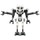LEGO General Grievous con Dark Stone gris Cuerpo y blanco Modelo Minifigura