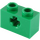 LEGO Verde Ladrillo 1 x 2 con Eje Agujero (&#039;+&#039; Apertura y Tubo Inferior) (31493 / 32064)