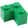 LEGO Verde Ladrillo 2 x 2 Esquina (2357)