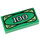 LEGO Verde Plana 1 x 2 con 100 Cash con ranura (3069bpx7 / 82317)