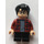 LEGO Harry Potter con Rojo oscuro Plaid Camisa y Negro Piernas Minifigura