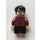 LEGO Harry Potter con Rojo oscuro Plaid Camisa y Negro Piernas Minifigura