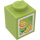 LEGO Lima Ladrillo 1 x 1 con Juice Carton (3005 / 95666)