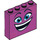 LEGO Magenta Ladrillo 1 x 4 x 3 con Smiling Cara (49311 / 52096)