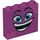 LEGO Magenta Ladrillo 1 x 4 x 3 con Smiling Cara (49311 / 52096)