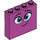 LEGO Magenta Ladrillo 1 x 4 x 3 con Smiling Cara (49311 / 52098)