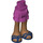 LEGO Magenta Cadera con Corto Doble Layered Falda con Azul sandals (35629 / 92818)