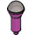 LEGO Magenta Microphone con Mitad Metallic Plateado Parte superior (21009 / 50511)