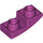 LEGO Magenta Pendiente 1 x 2 Curvo Invertido (24201)