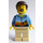 LEGO Hombre en Hawaiian Camisa con Dark Marrón Pelo Minifigura